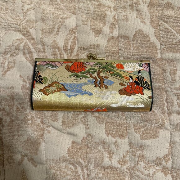 vintage Japanese silk brocade wallet/clutch bag - Picture 1 of 5